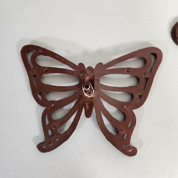 Homco 1978 Set of 2 Faux Rattan Butterflies - Picture 5 of 12